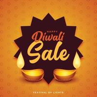 Diwali vendita manifesto design per attività commerciale promozione nel Festival vettore