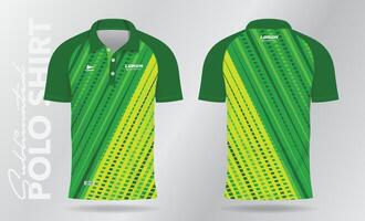 verde sfondo modello per polo camicia e maglia uniforme modello vettore