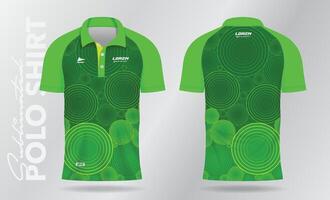 verde sfondo modello per polo camicia e maglia uniforme modello vettore