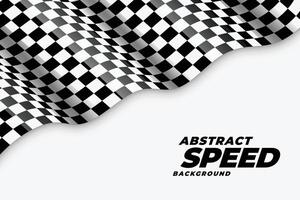 sfondo di velocità bandiera da corsa a scacchi ondulata vettore