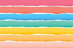 arcobaleno colorato sfondo nel carta strappato stile vettore