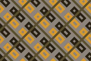 geometrico senza soluzione di continuità modello sfondo con Vintage ▾ verde, nero e giallo colore vettore
