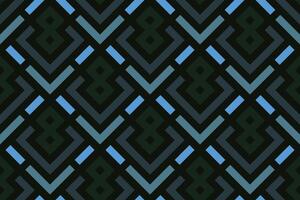 geometrico senza soluzione di continuità modello sfondo con nero e blu colore vettore