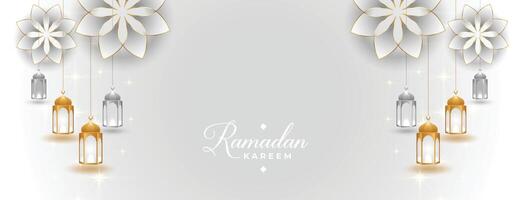 bellissimo Ramadan kareem bandiera nel Arabo islamico stile vettore