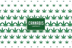 canapa marijuana le foglie modello sfondo vettore