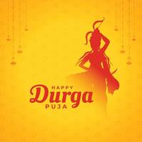 contento Durga pooja Festival sfondo vettore