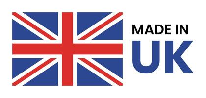 fatto nel UK bandiera - Britannico bandiera colori design vettore