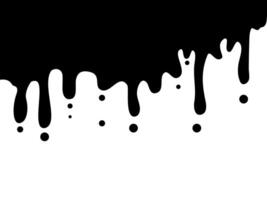 un' nero e bianca Immagine di un' gocciolante dipingere vettore