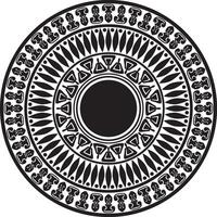 nero mandala ornamento vettore