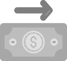 pagamento grigio scala icona vettore