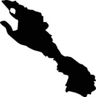 vlore Albania silhouette carta geografica vettore