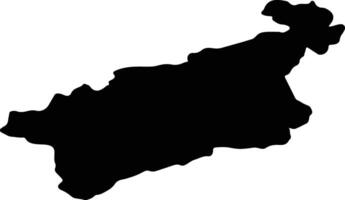 ustecky ceco repubblica silhouette carta geografica vettore