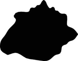 aguascalientes Messico silhouette carta geografica vettore