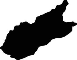 cazapa paraguay silhouette carta geografica vettore