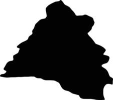 bihor Romania silhouette carta geografica vettore