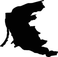 klaipedos Lituania silhouette carta geografica vettore