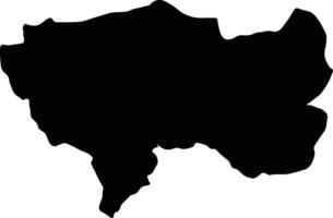 giunin Perù silhouette carta geografica vettore