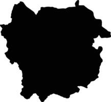kayè mali silhouette carta geografica vettore