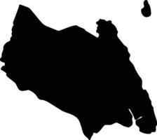 johor Malaysia silhouette carta geografica vettore