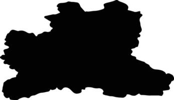 lipetsk Russia silhouette carta geografica vettore