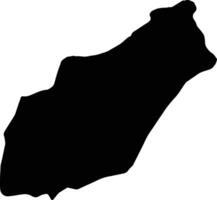 nabeul tunisia silhouette carta geografica vettore