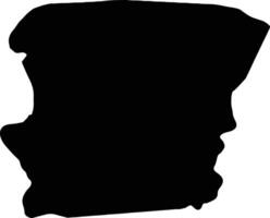 saramacca suriname silhouette carta geografica vettore