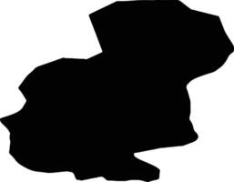Skrundas Lettonia silhouette carta geografica vettore
