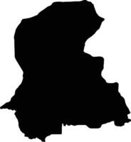 peccato Pakistan silhouette carta geografica vettore