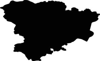 volgograd Russia silhouette carta geografica vettore