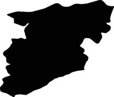 viseu Portogallo silhouette carta geografica vettore