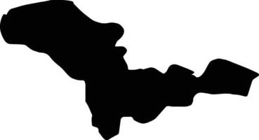 valendovo macedonia silhouette carta geografica vettore