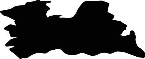 utrecht Olanda silhouette carta geografica vettore