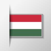 vettore rettangolare Ungheria bandiera sfondo