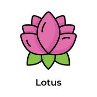 acqua giglio, sorprendente icona di loto fiore, su per premio uso vettore
