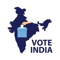 votazione India vettore illustrazione