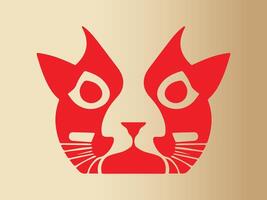 gatto logo design icona simbolo vettore modello