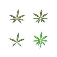 vettore icona di cannabis o marijuana logo per l'industria medica o farmaceutica