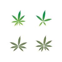 vettore icona di cannabis o marijuana logo per l'industria medica o farmaceutica