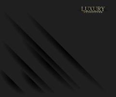 astratto sfondo nero di lusso con linee lucide. design moderno ed elegante vettore