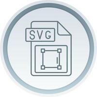 svg file formato lineare pulsante icona vettore