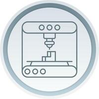 3d modellismo lineare pulsante icona vettore