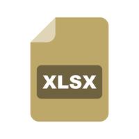 Icona di vettore XLSX