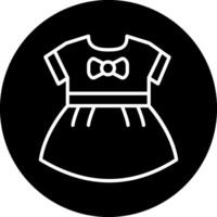 bambino ragazze vestito vecto icona vettore