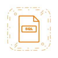 Icona di vettore SQL