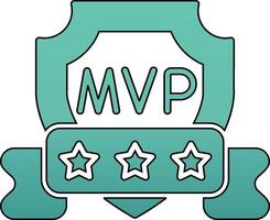 mvp vettore icona