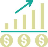 attività commerciale profitto vettore icona