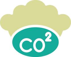 co2 vettore icona