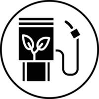 biocarburante stazione vettore icona