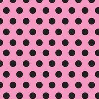 semplice astratto nero colore polka punto modello su Light rosa sfondo vettore