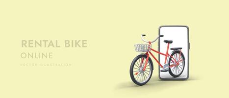 bicicletta condivisione sistema. bicicletta noleggio di vario tipi vettore